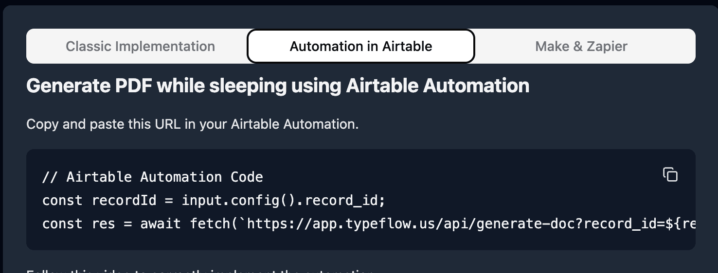Automation in Airtable