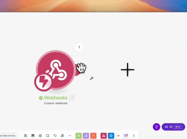 Make a Request in Make to trigger Typeflow automation