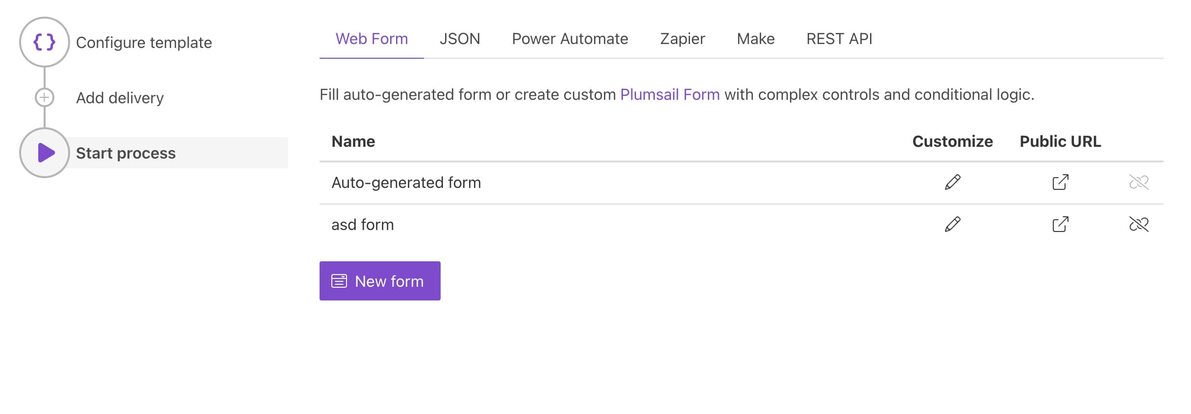 Plumsail configuration