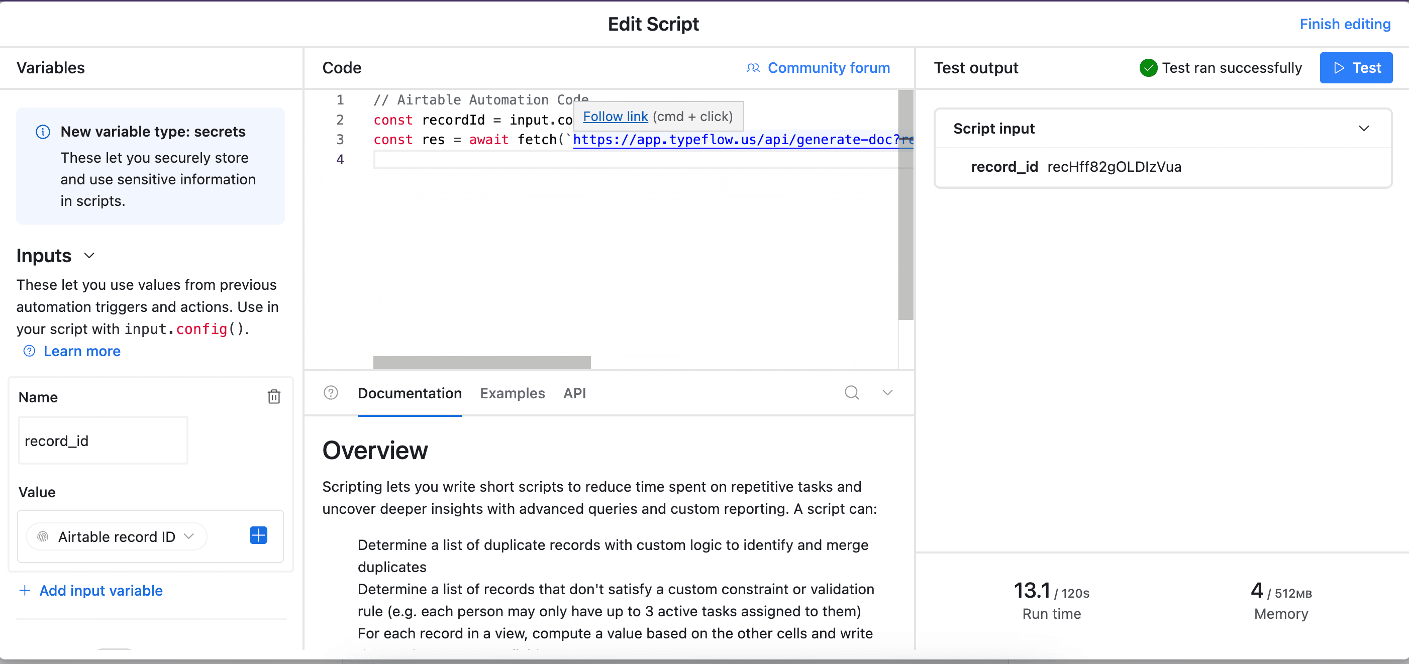 Test Automation successfully